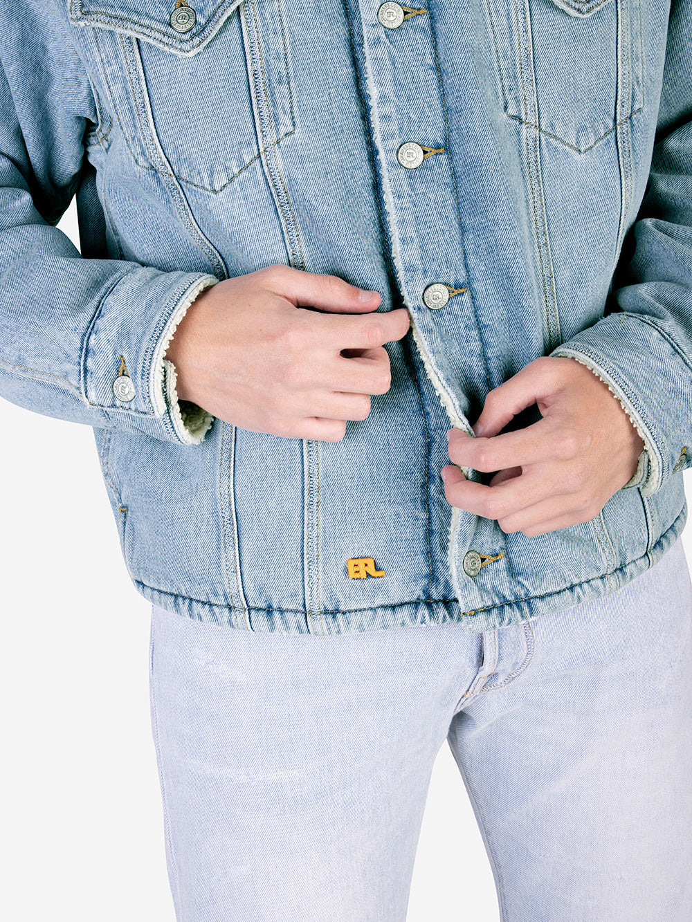 ERL ERL X LEVI'S Giacca in denim e sherpa Blu Urbanstaroma