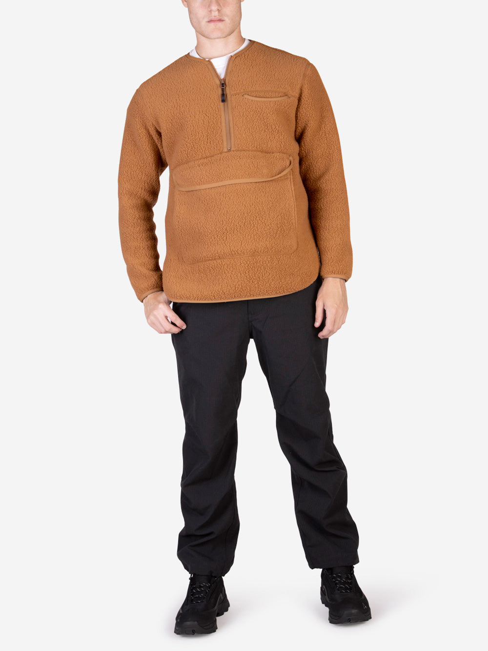 SNOW PEAK Pullover in pile Thermal Boa Cammello Urbanstaroma