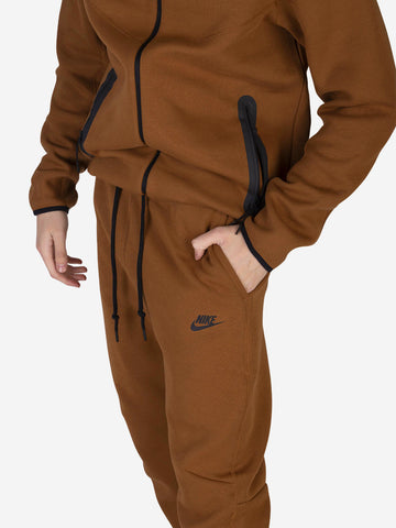 NIKE Pantaloni Tech Fleece Marrone