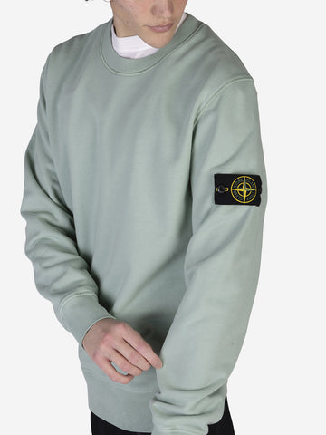 STONE ISLAND Felpa girocollo verde