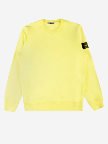 STONE ISLAND Felpa girocollo Giallo fluo